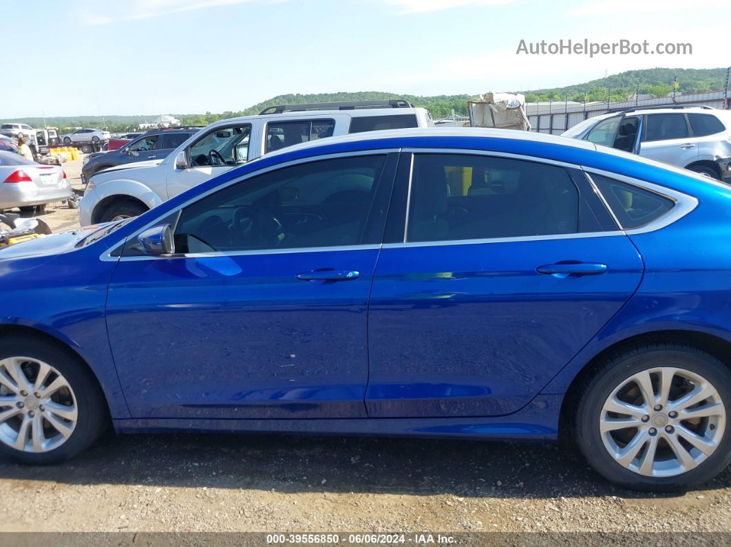 2015 Chrysler 200 Limited Blue vin: 1C3CCCAB6FN554424