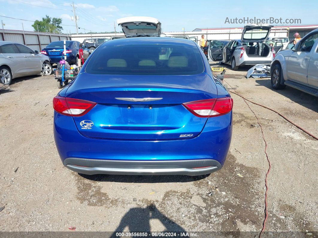 2015 Chrysler 200 Limited Blue vin: 1C3CCCAB6FN554424