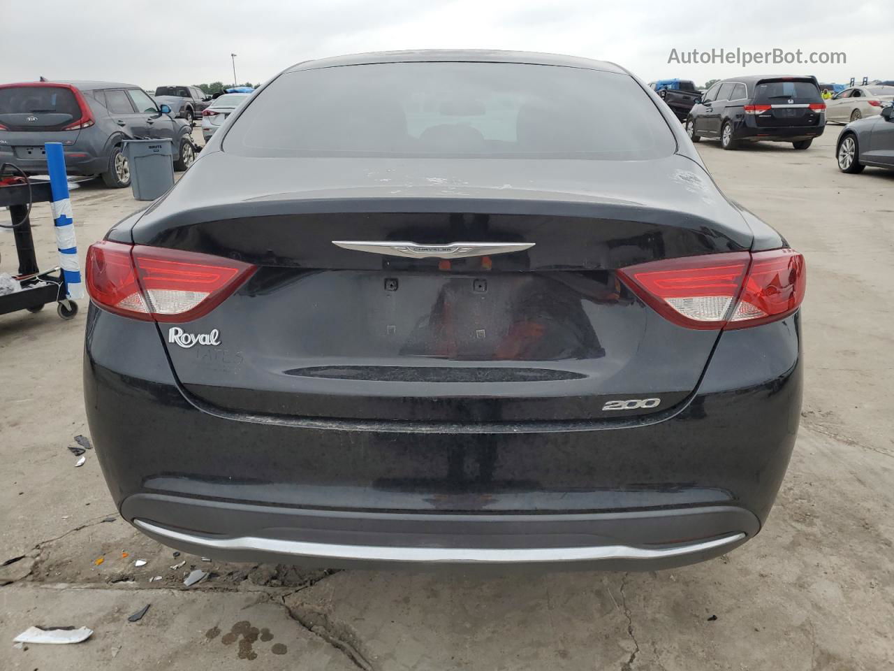 2015 Chrysler 200 Limited Black vin: 1C3CCCAB6FN556318