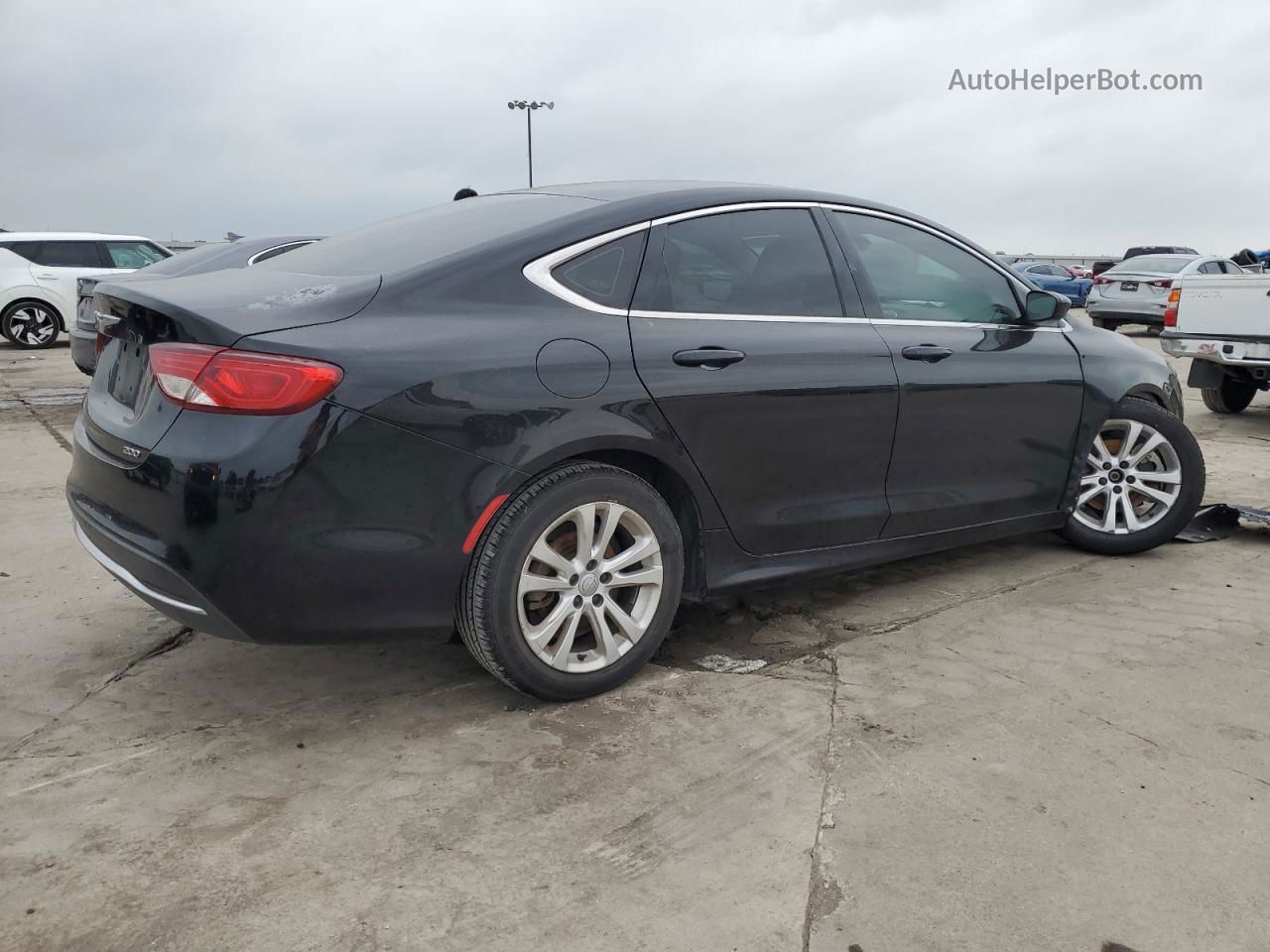 2015 Chrysler 200 Limited Black vin: 1C3CCCAB6FN556318