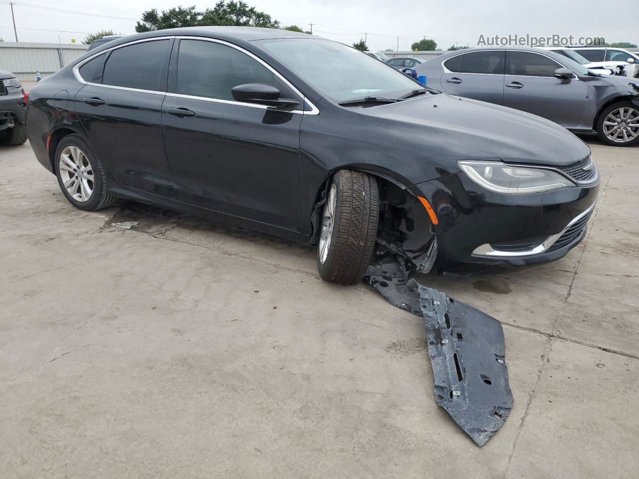 2015 Chrysler 200 Limited Black vin: 1C3CCCAB6FN556318