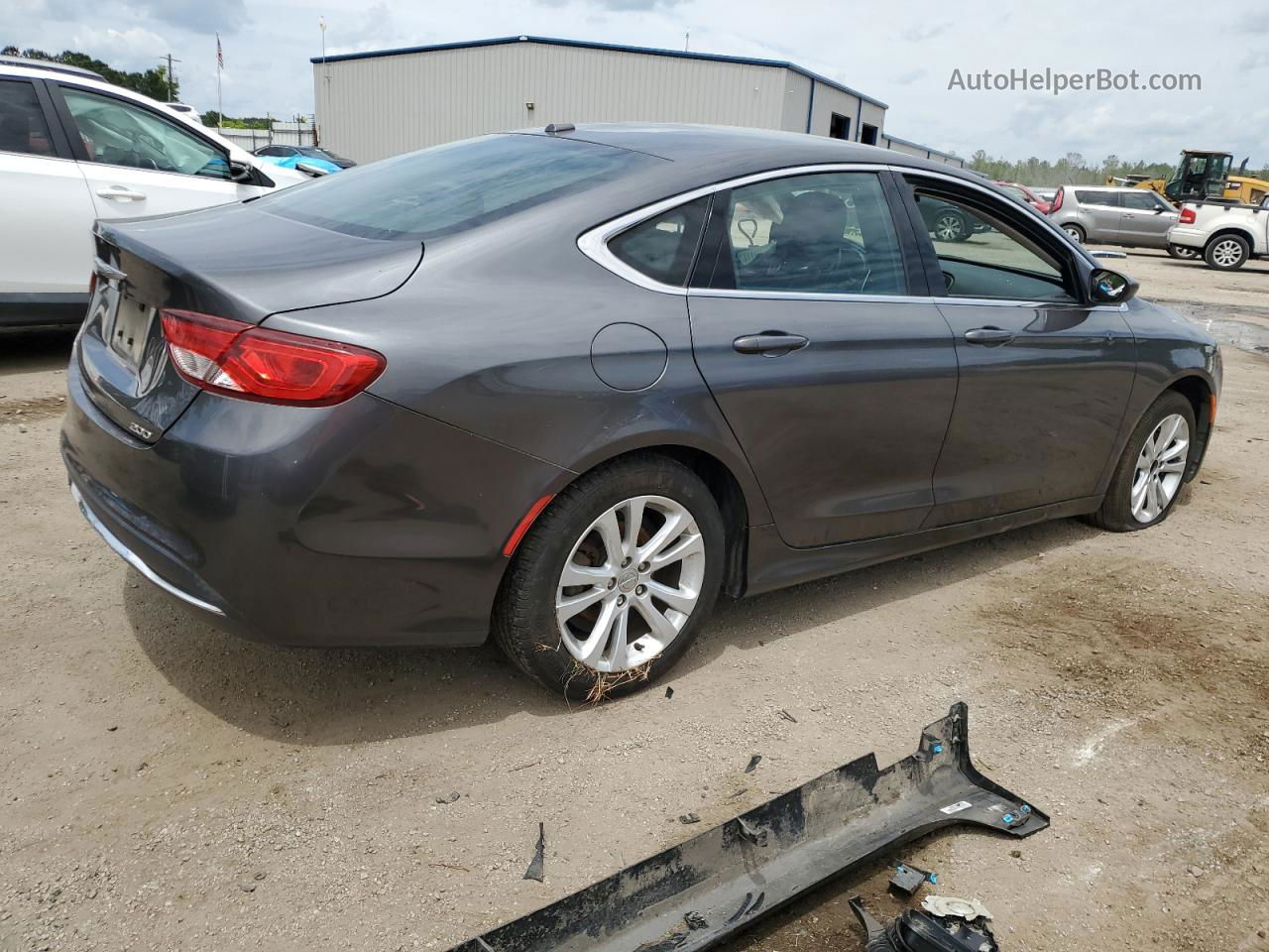 2015 Chrysler 200 Limited Gray vin: 1C3CCCAB6FN564855