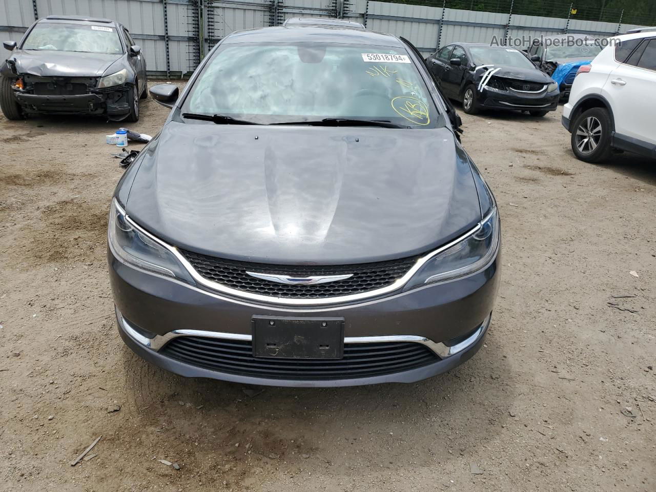 2015 Chrysler 200 Limited Gray vin: 1C3CCCAB6FN564855