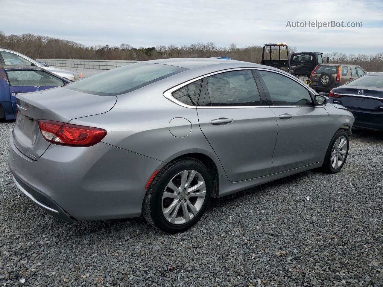 2015 Chrysler 200 Limited Silver vin: 1C3CCCAB6FN597628