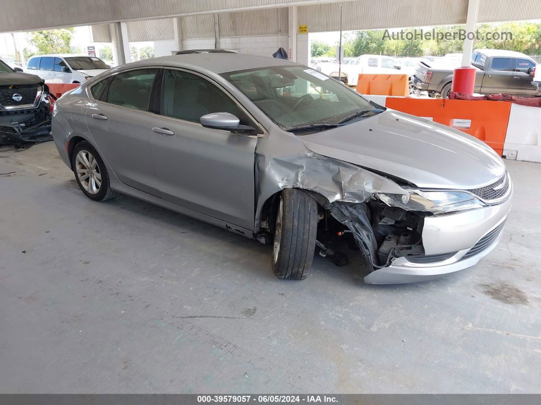 2015 Chrysler 200 Limited Silver vin: 1C3CCCAB6FN602293