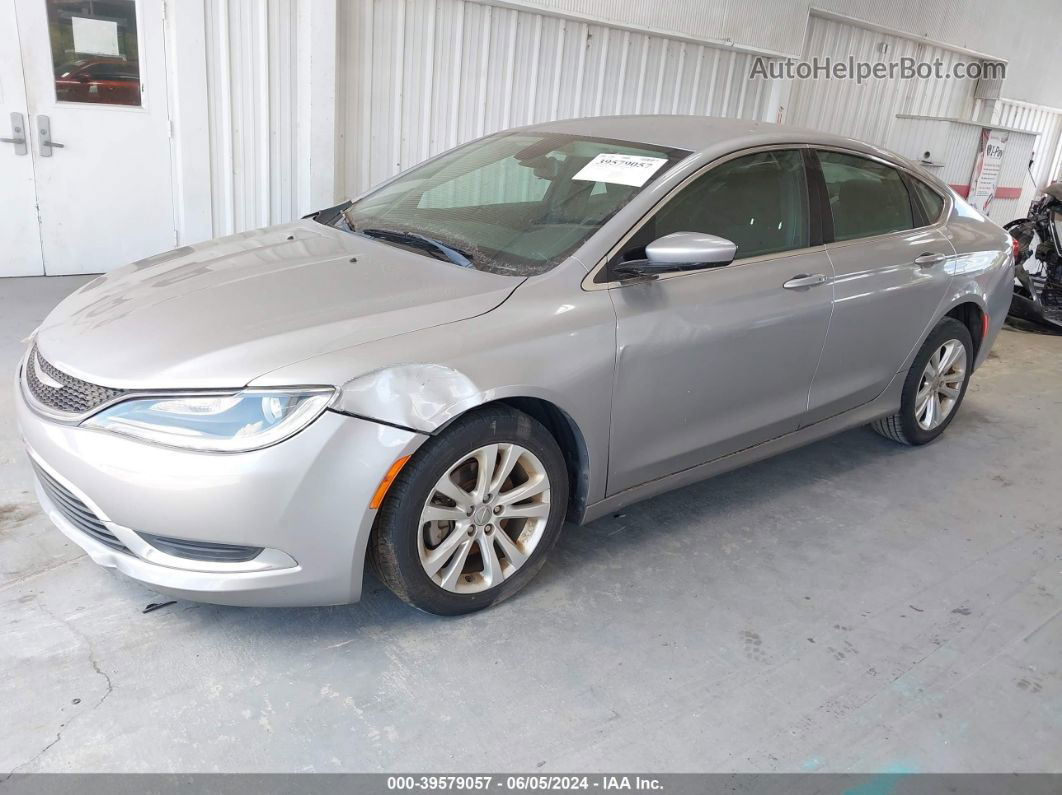 2015 Chrysler 200 Limited Серебряный vin: 1C3CCCAB6FN602293