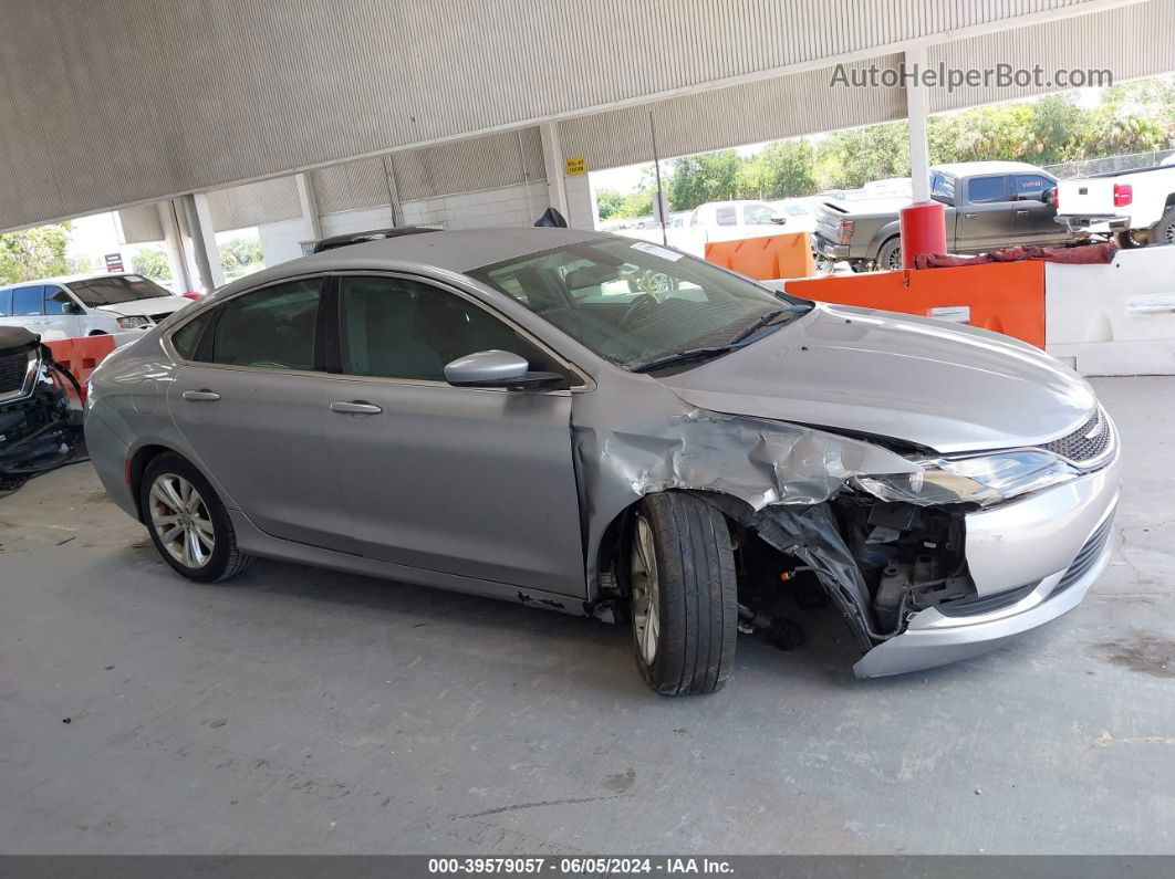 2015 Chrysler 200 Limited Silver vin: 1C3CCCAB6FN602293