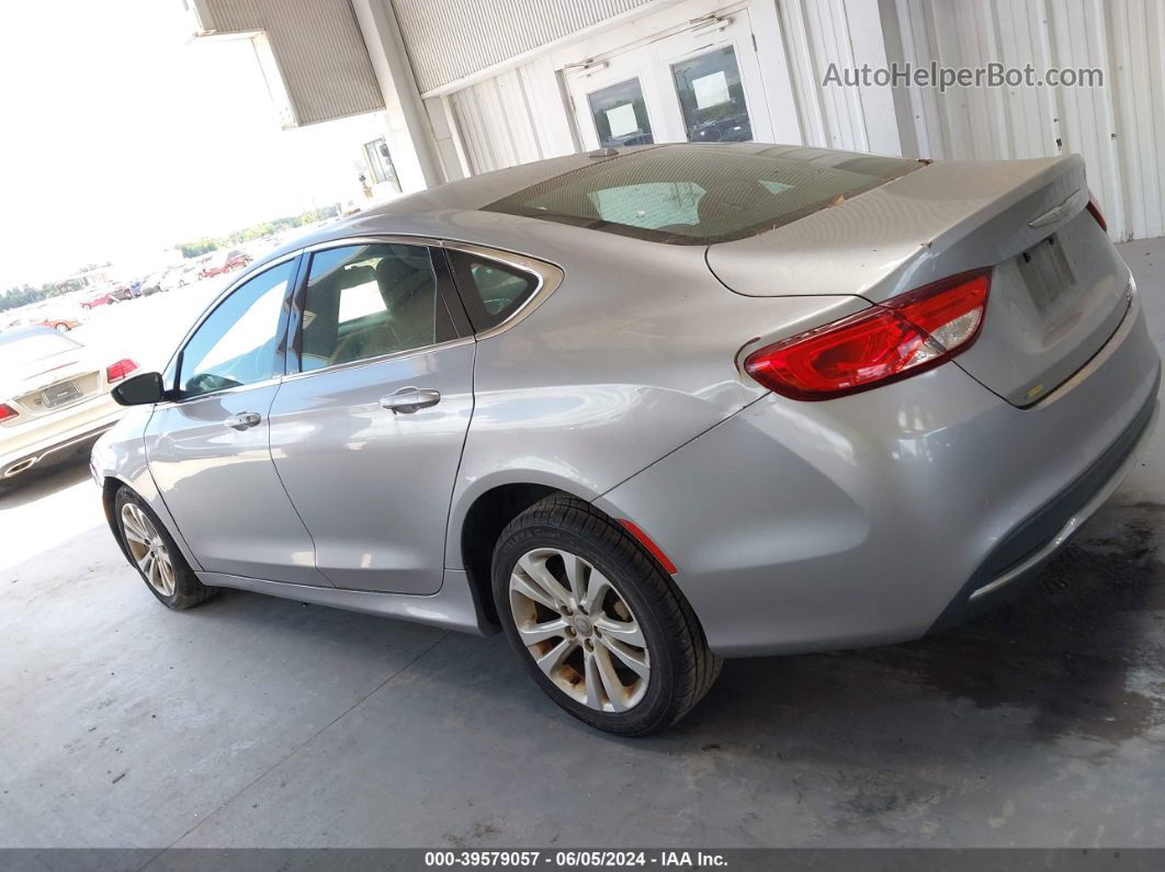 2015 Chrysler 200 Limited Серебряный vin: 1C3CCCAB6FN602293