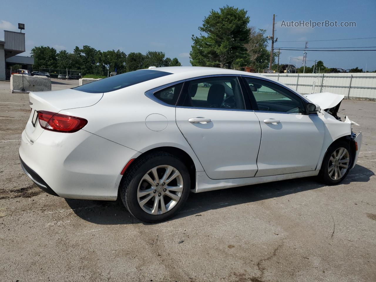 2015 Chrysler 200 Limited White vin: 1C3CCCAB6FN621023