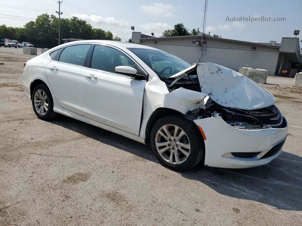 2015 Chrysler 200 Limited White vin: 1C3CCCAB6FN621023