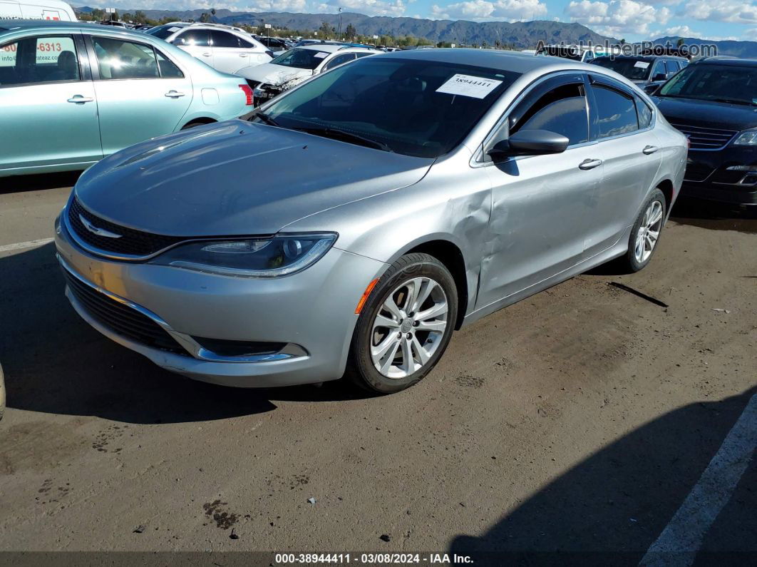 2015 Chrysler 200 Limited Gray vin: 1C3CCCAB6FN625279