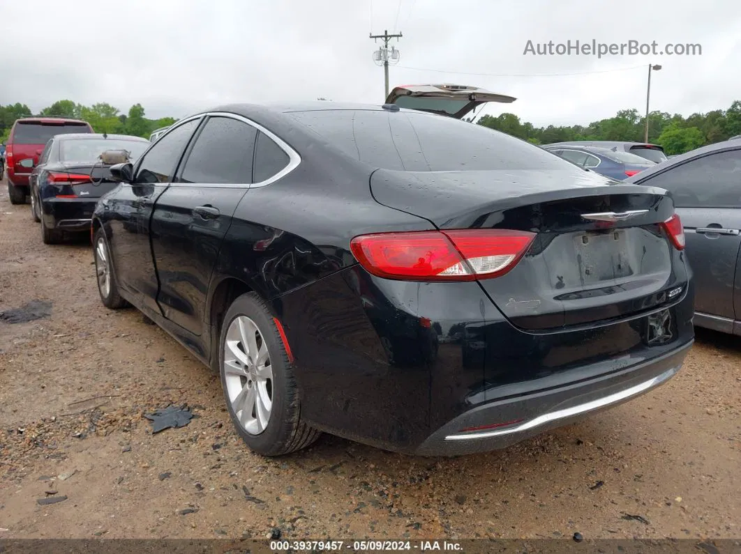 2015 Chrysler 200 Limited Black vin: 1C3CCCAB6FN626741