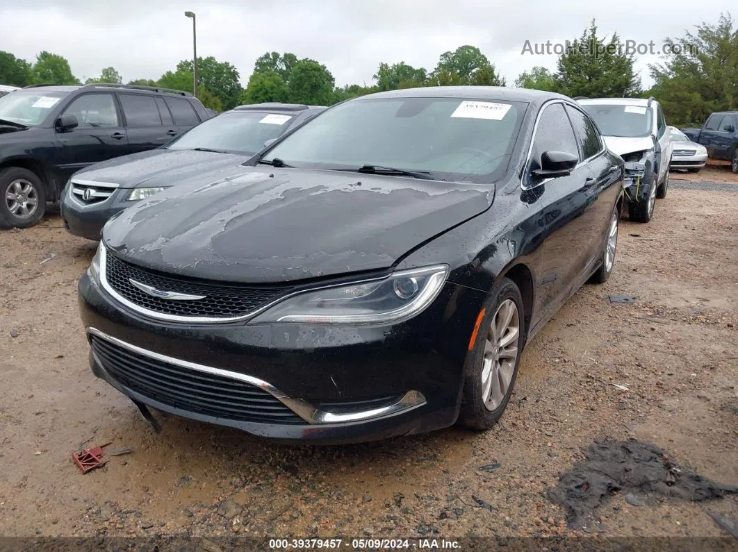 2015 Chrysler 200 Limited Black vin: 1C3CCCAB6FN626741