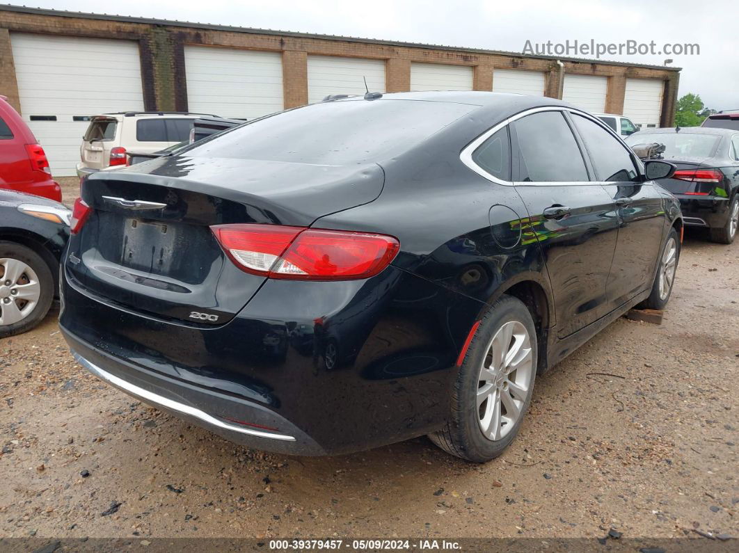 2015 Chrysler 200 Limited Black vin: 1C3CCCAB6FN626741