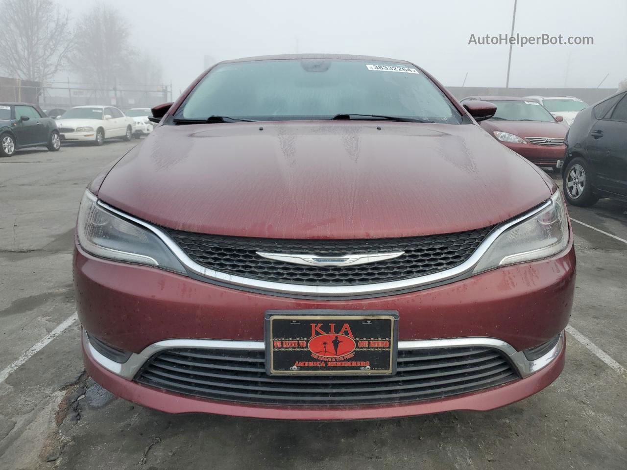 2015 Chrysler 200 Limited Maroon vin: 1C3CCCAB6FN635696