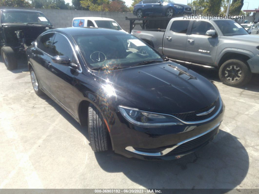 2015 Chrysler 200 Limited Black vin: 1C3CCCAB6FN641532