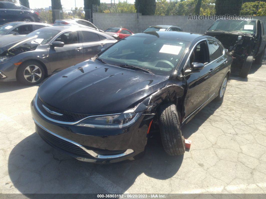 2015 Chrysler 200 Limited Black vin: 1C3CCCAB6FN641532