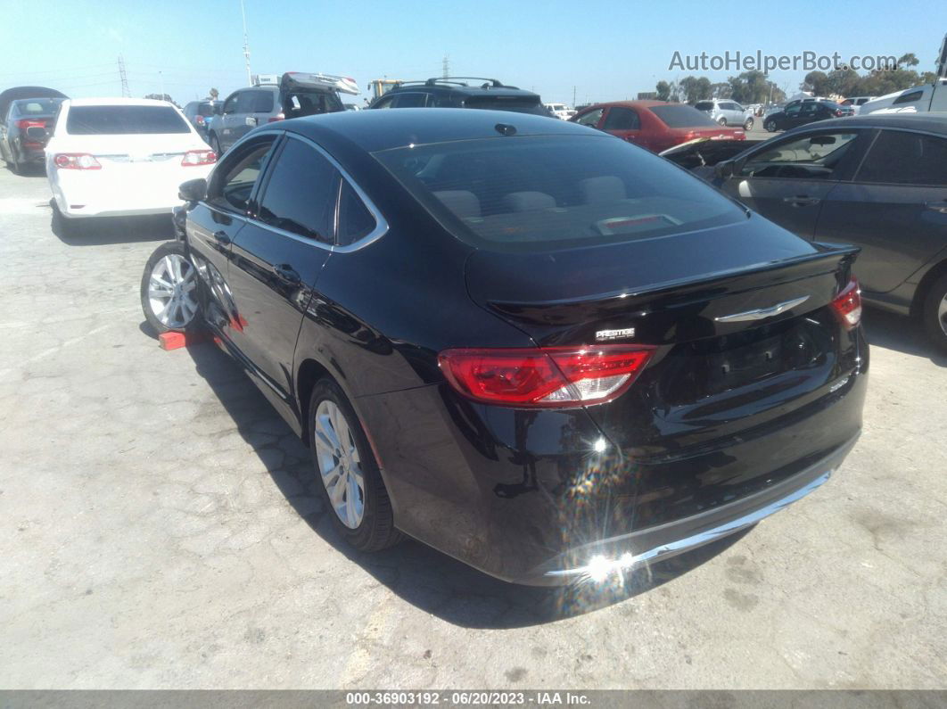 2015 Chrysler 200 Limited Black vin: 1C3CCCAB6FN641532