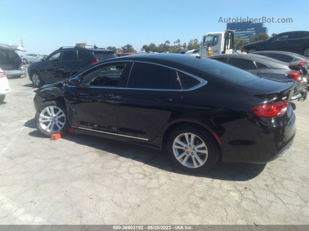 2015 Chrysler 200 Limited Black vin: 1C3CCCAB6FN641532