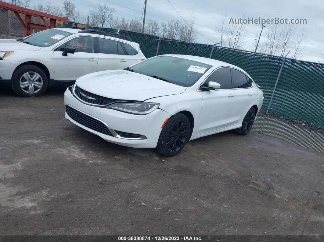 2015 Chrysler 200 Limited White vin: 1C3CCCAB6FN642681