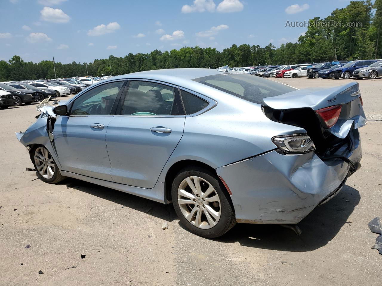 2015 Chrysler 200 Limited Blue vin: 1C3CCCAB6FN653616