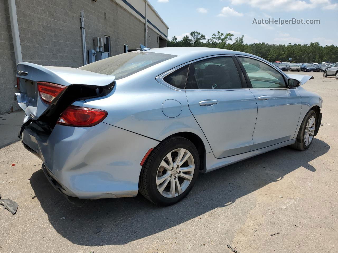 2015 Chrysler 200 Limited Blue vin: 1C3CCCAB6FN653616