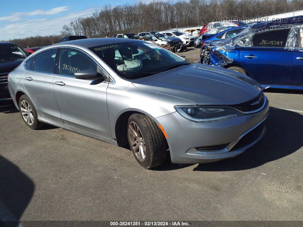 2015 Chrysler 200 Limited Gray vin: 1C3CCCAB6FN693369