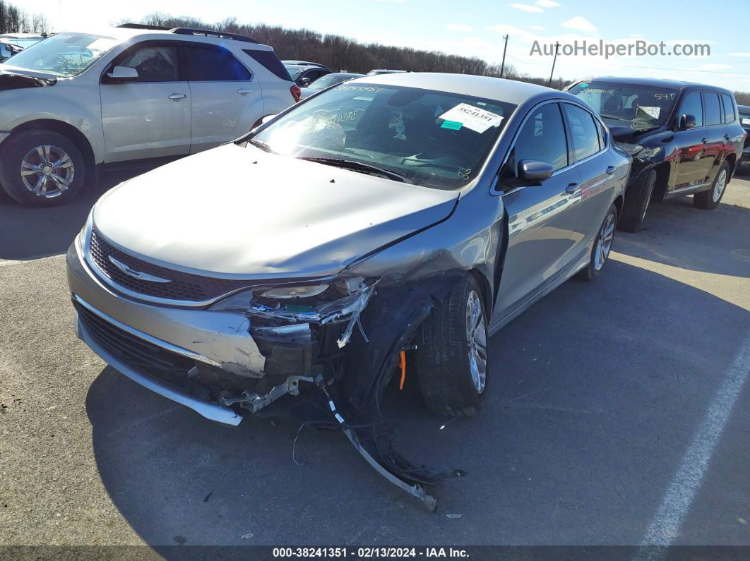 2015 Chrysler 200 Limited Gray vin: 1C3CCCAB6FN693369