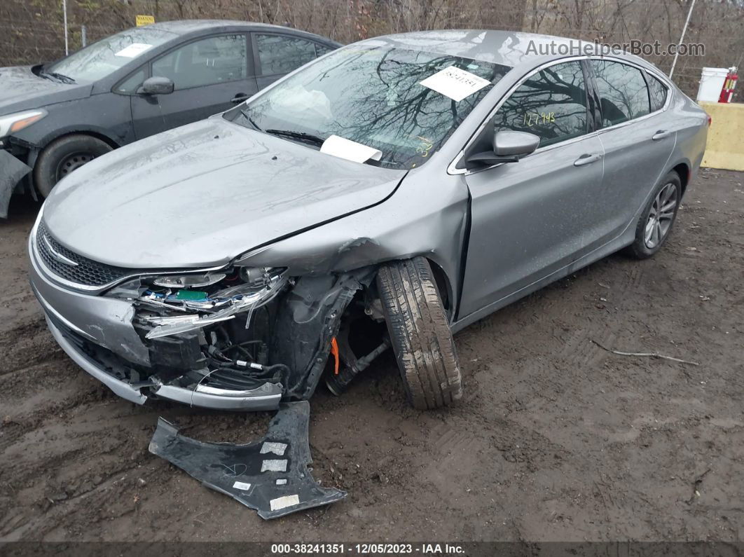 2015 Chrysler 200 Limited Gray vin: 1C3CCCAB6FN693369