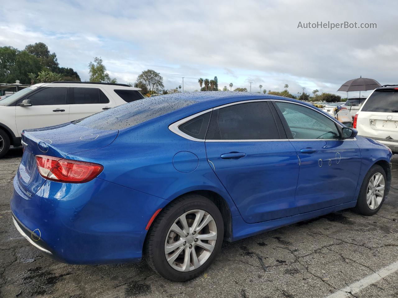 2015 Chrysler 200 Limited Синий vin: 1C3CCCAB6FN698376