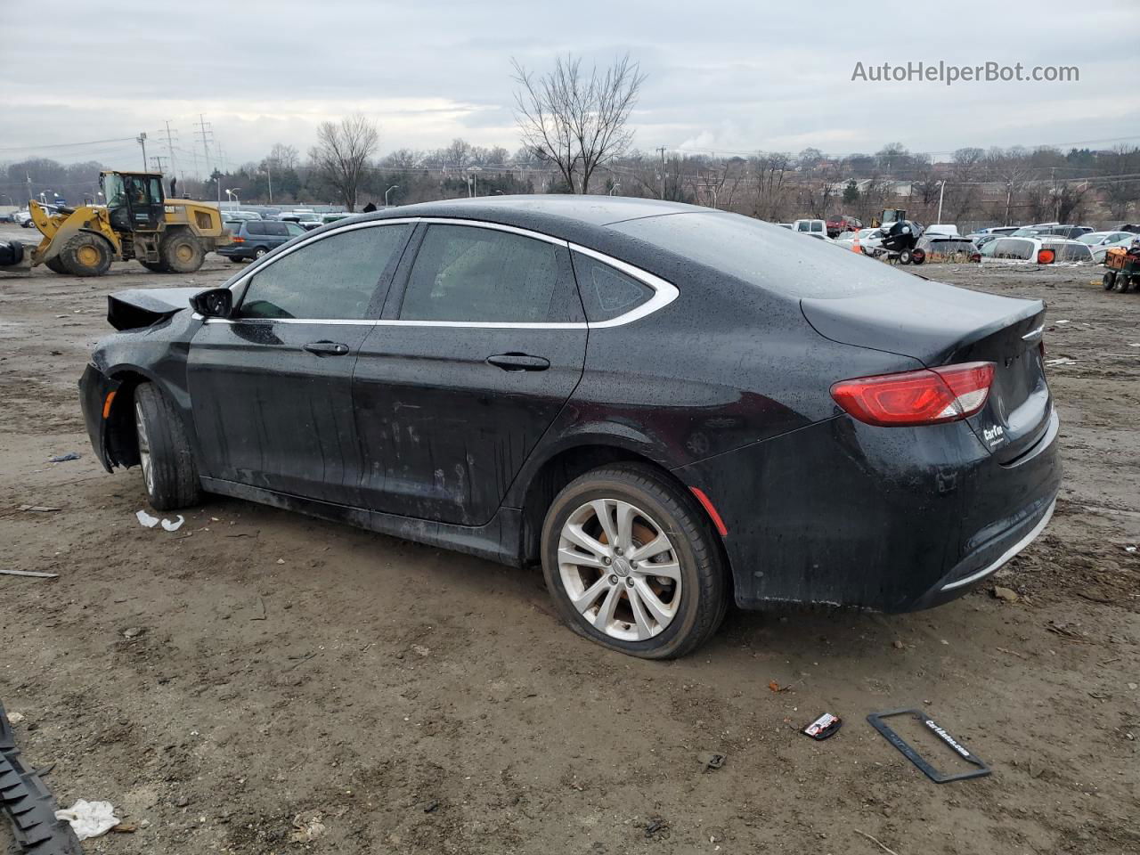 2015 Chrysler 200 Limited Black vin: 1C3CCCAB6FN710316