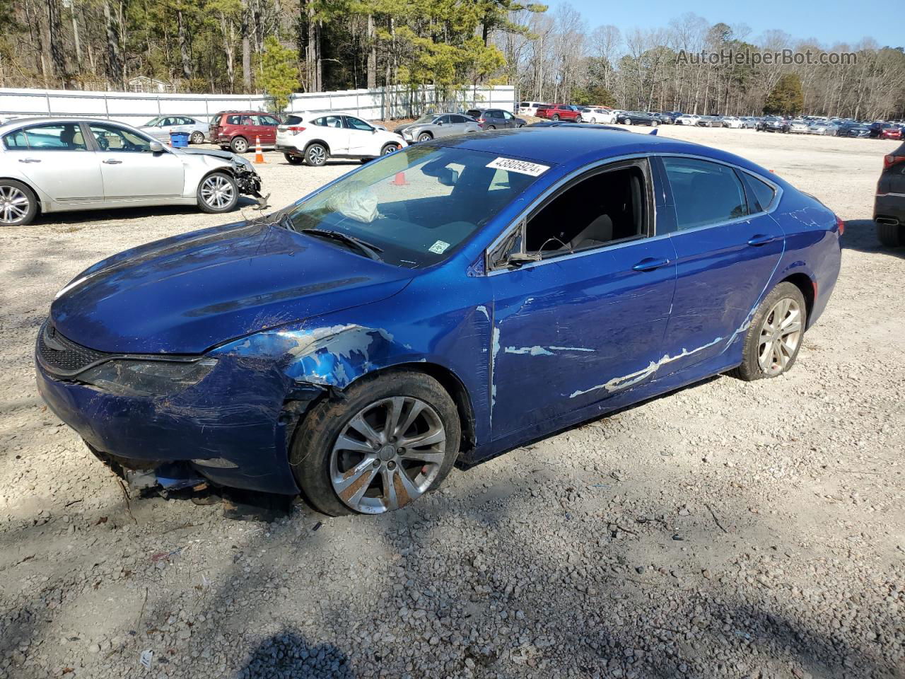 2015 Chrysler 200 Limited Blue vin: 1C3CCCAB6FN712986