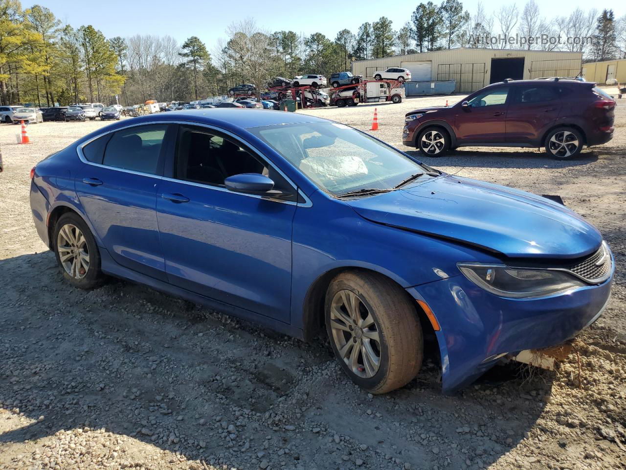 2015 Chrysler 200 Limited Синий vin: 1C3CCCAB6FN712986