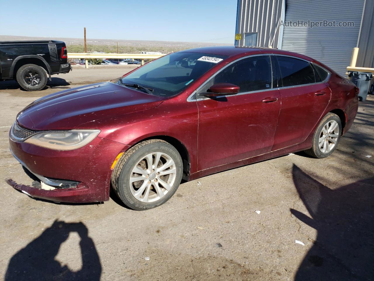 2015 Chrysler 200 Limited Maroon vin: 1C3CCCAB6FN721171