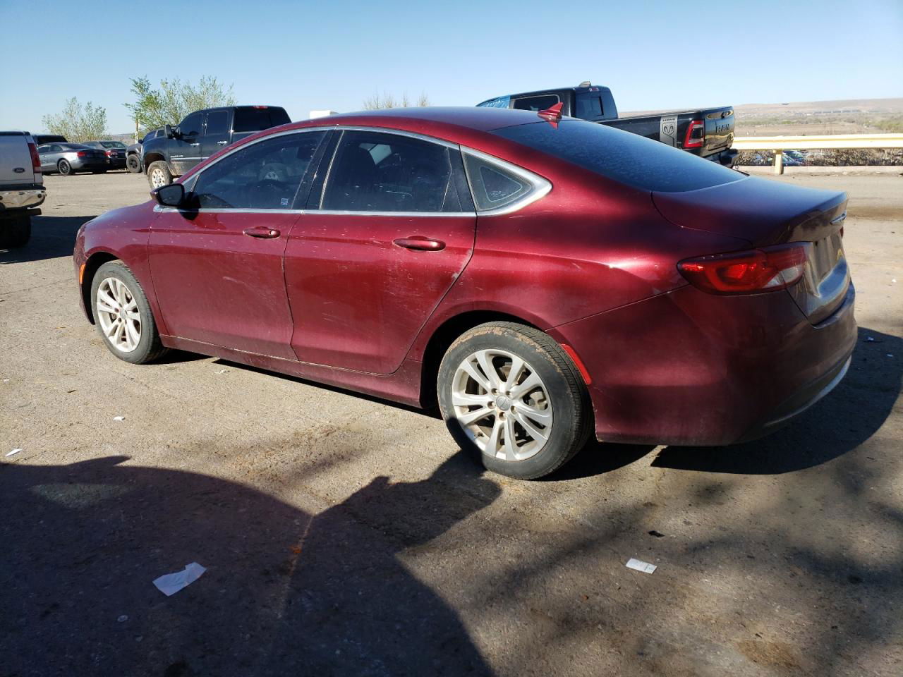 2015 Chrysler 200 Limited Maroon vin: 1C3CCCAB6FN721171