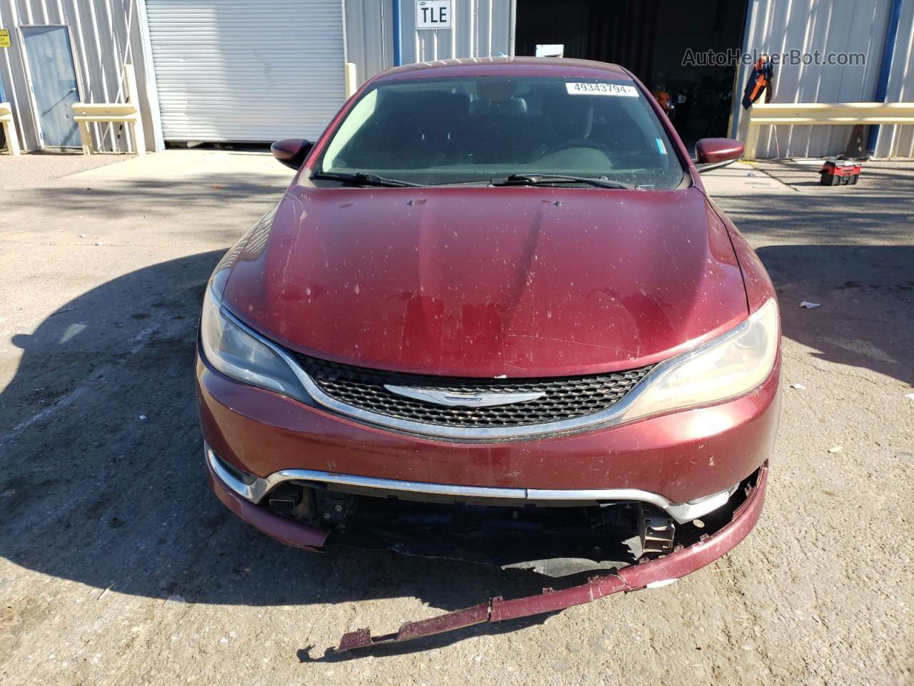 2015 Chrysler 200 Limited Maroon vin: 1C3CCCAB6FN721171