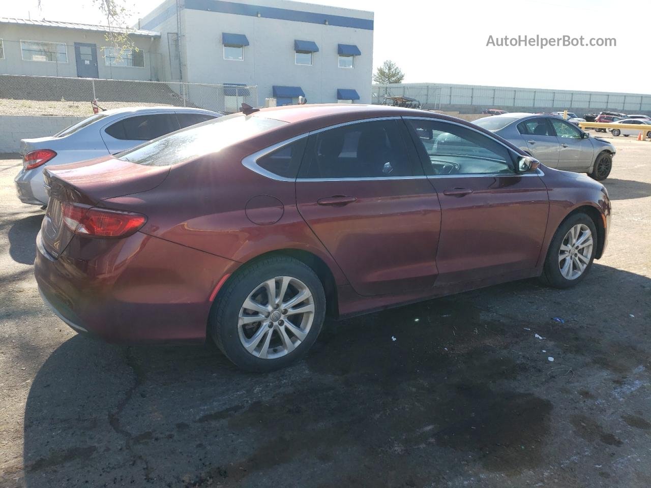 2015 Chrysler 200 Limited Maroon vin: 1C3CCCAB6FN721171