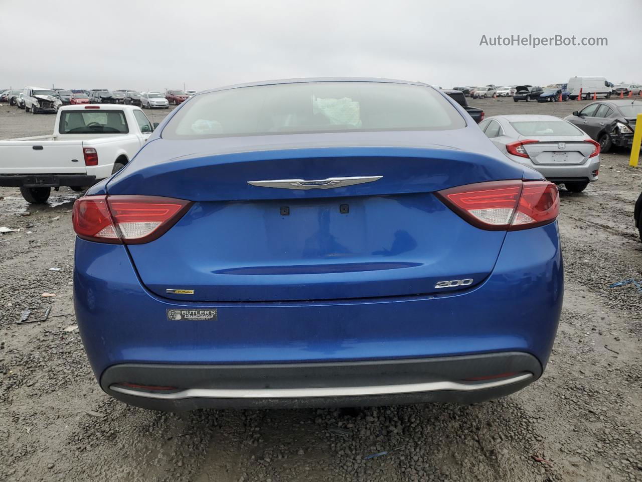 2015 Chrysler 200 Limited Blue vin: 1C3CCCAB6FN742036