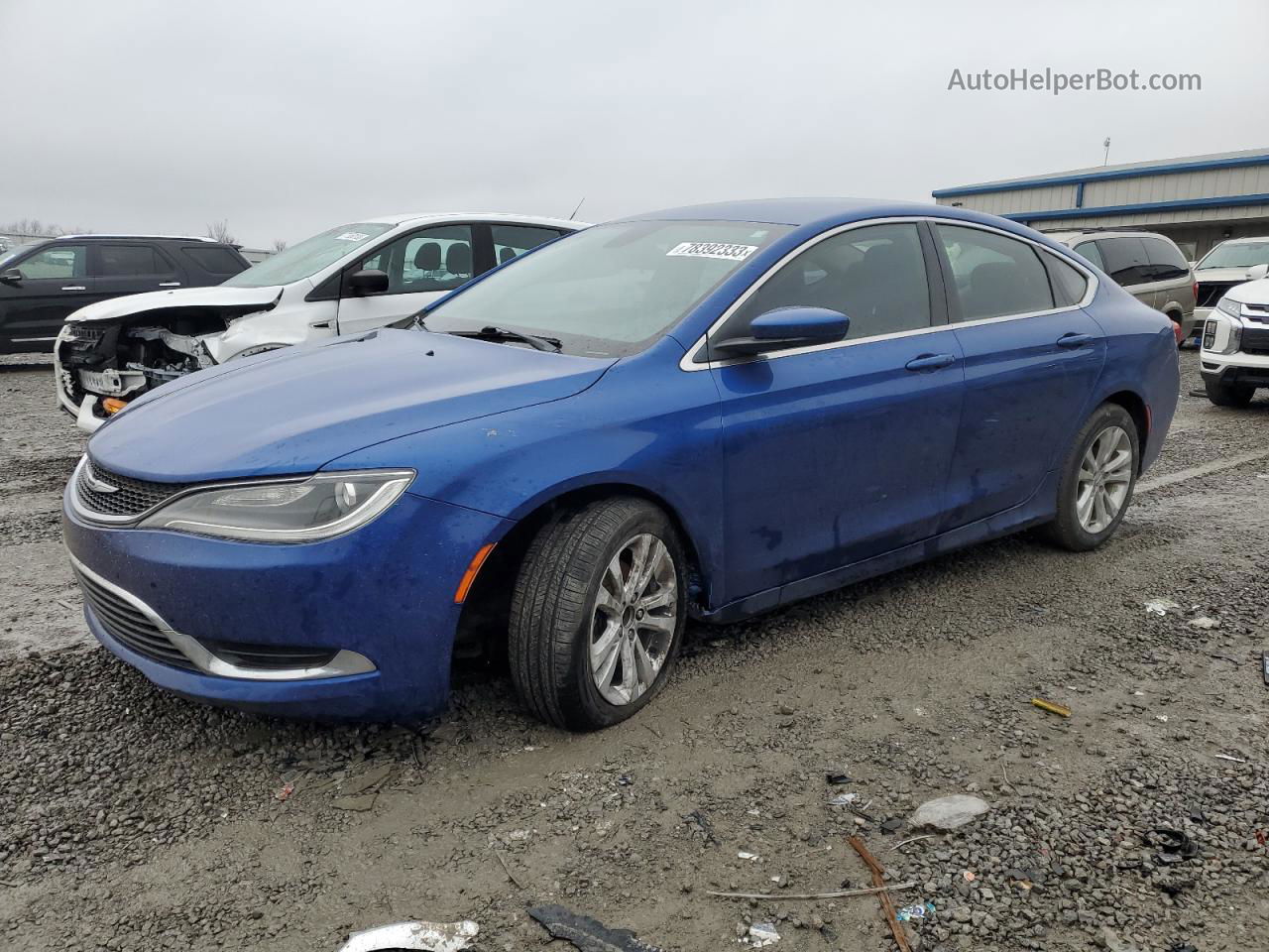 2015 Chrysler 200 Limited Blue vin: 1C3CCCAB6FN742036