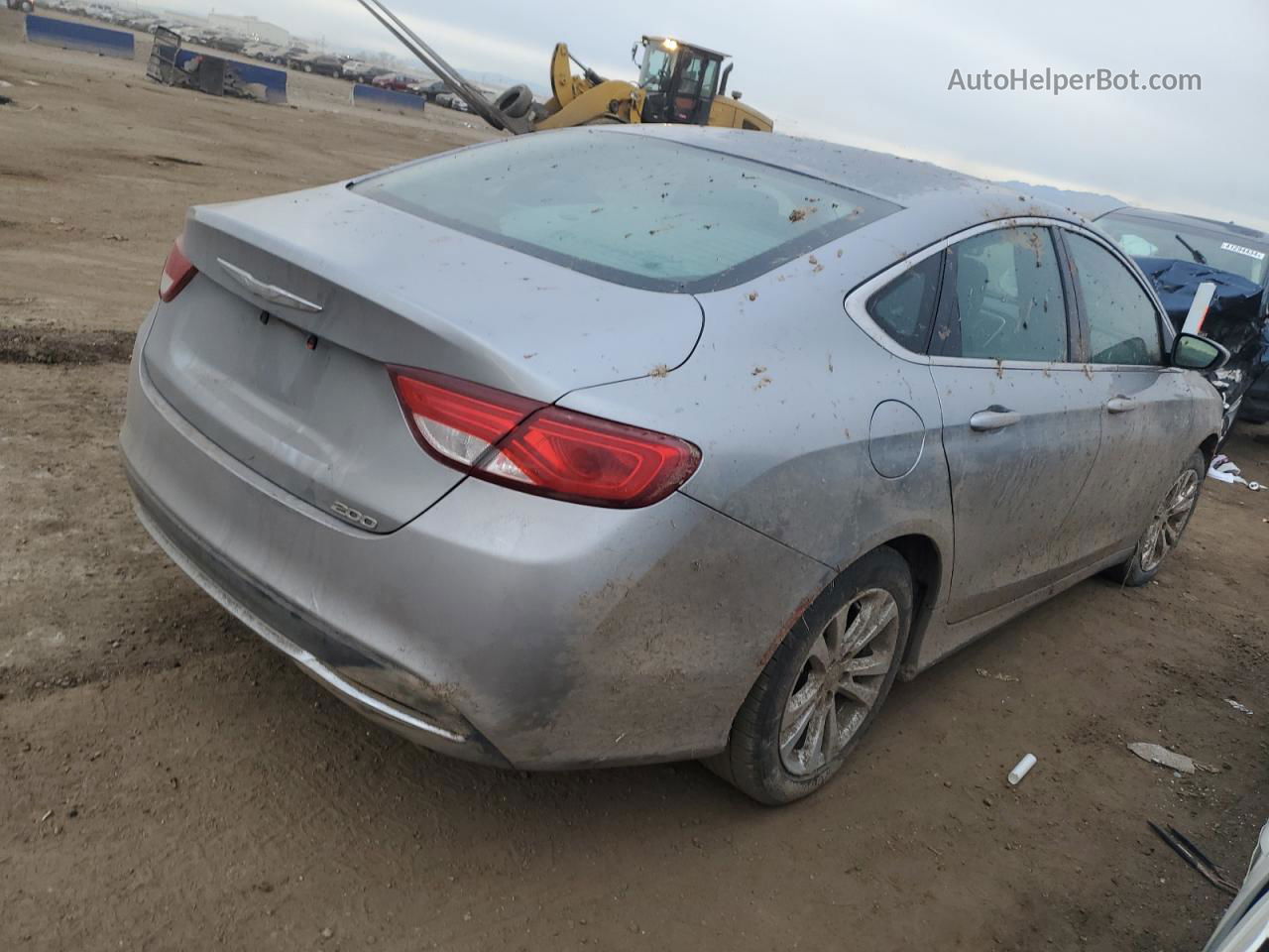 2015 Chrysler 200 Limited Silver vin: 1C3CCCAB6FN750735