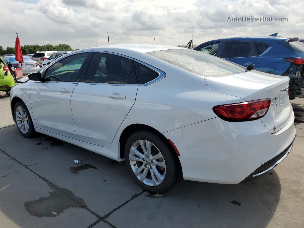 2015 Chrysler 200 Limited White vin: 1C3CCCAB6FN754817