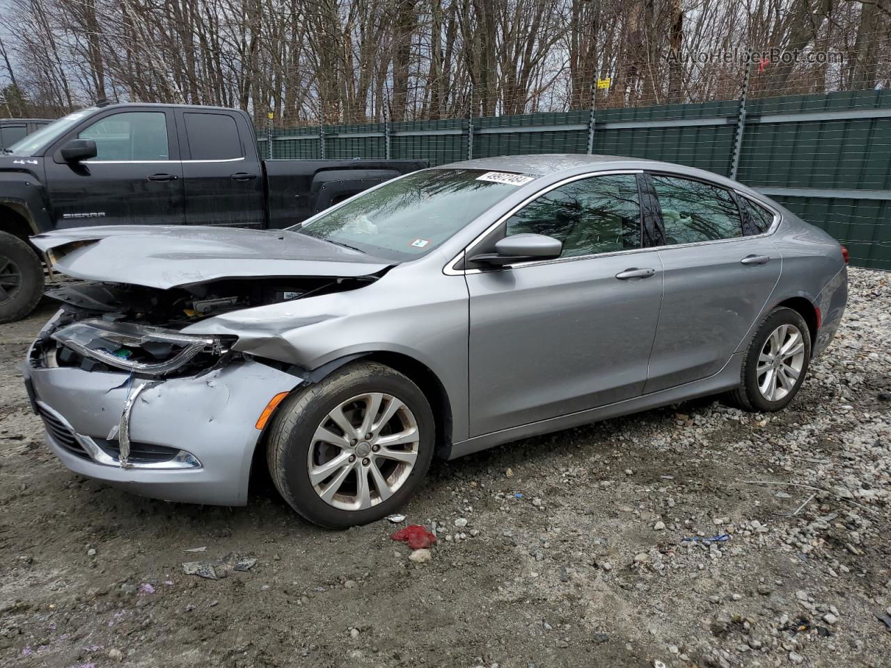 2015 Chrysler 200 Limited Серебряный vin: 1C3CCCAB6FN759273