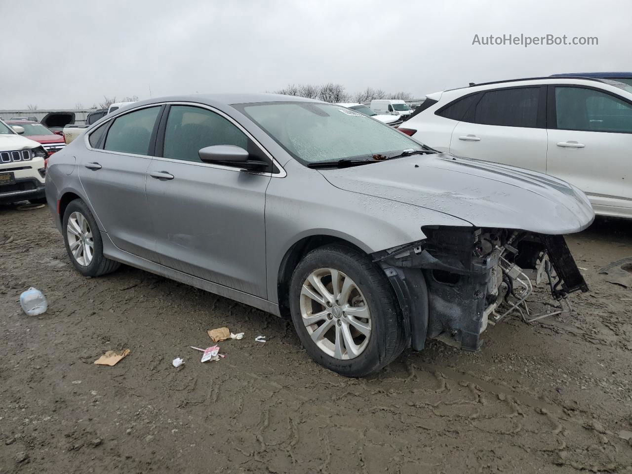 2016 Chrysler 200 Limited Silver vin: 1C3CCCAB6GN106086