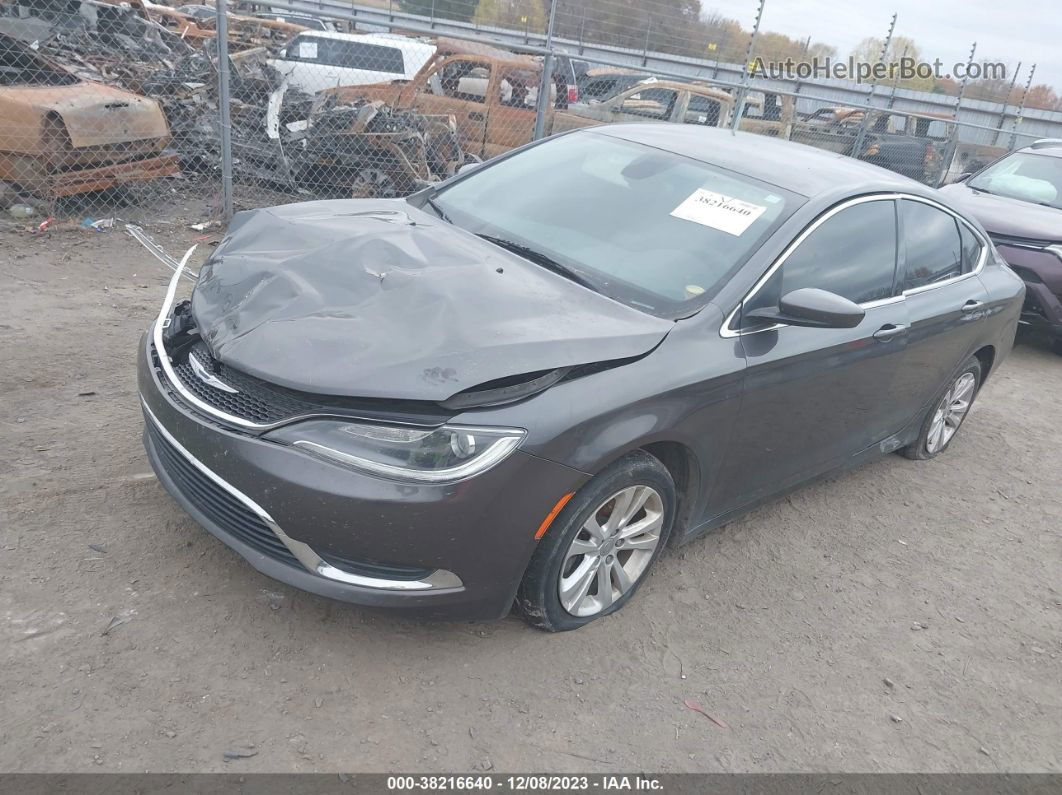 2016 Chrysler 200 Limited Gray vin: 1C3CCCAB6GN113104