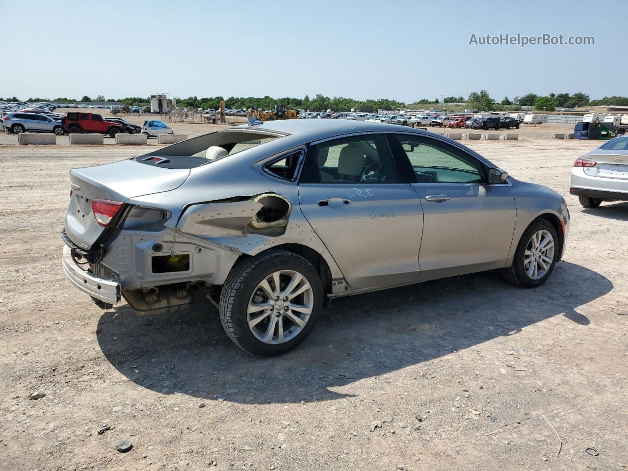 2016 Chrysler 200 Limited Серебряный vin: 1C3CCCAB6GN115404