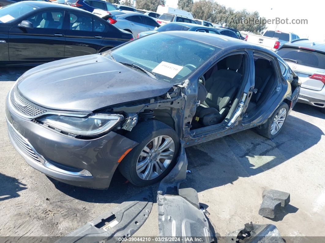 2016 Chrysler 200 Limited Gray vin: 1C3CCCAB6GN115502