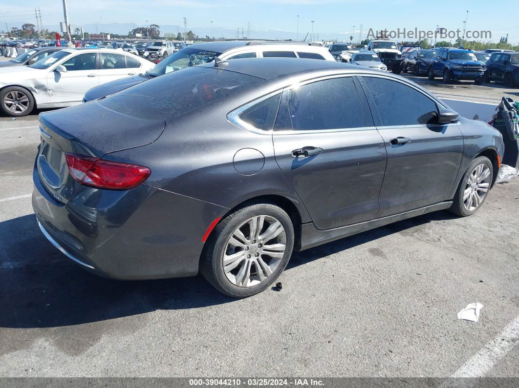 2016 Chrysler 200 Limited Gray vin: 1C3CCCAB6GN115502