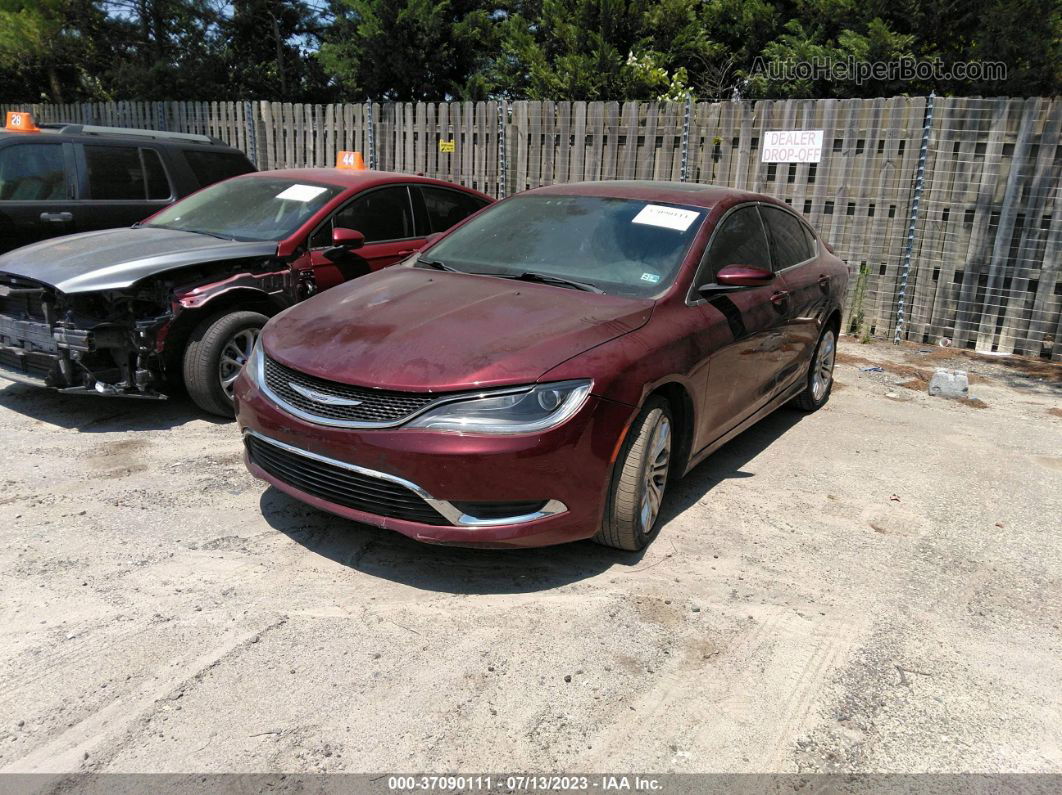 2016 Chrysler 200 Limited Красный vin: 1C3CCCAB6GN118724