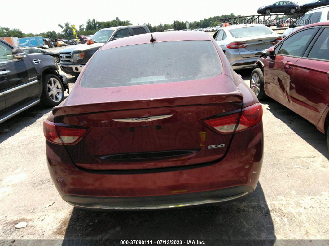 2016 Chrysler 200 Limited Red vin: 1C3CCCAB6GN118724