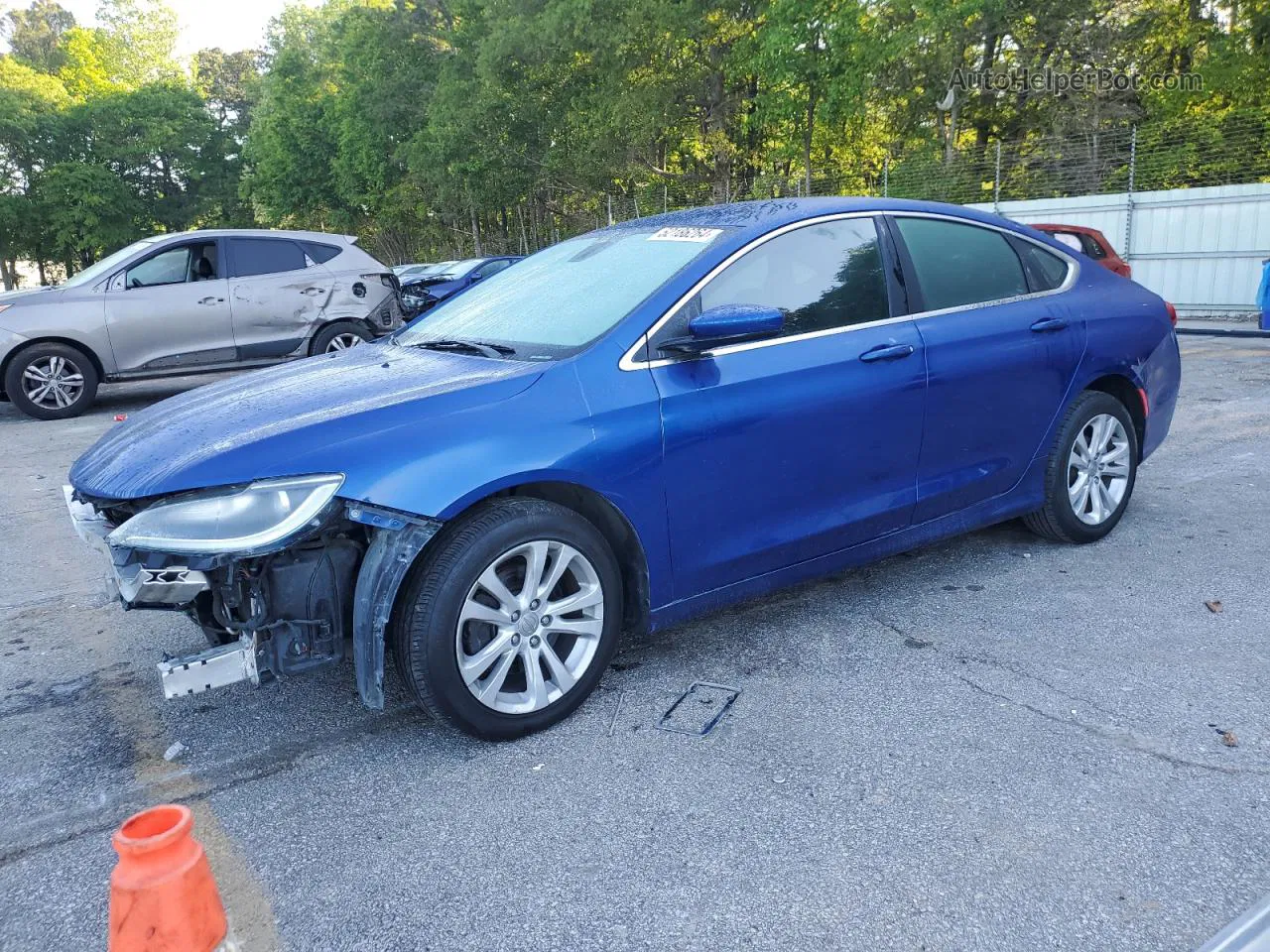 2016 Chrysler 200 Limited Blue vin: 1C3CCCAB6GN120408